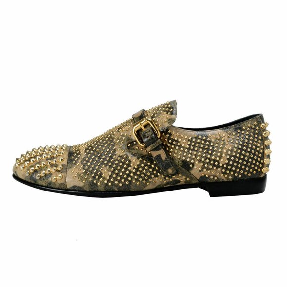Giuseppe Zanotti Design Leather Rock Studs Loafers main image 8